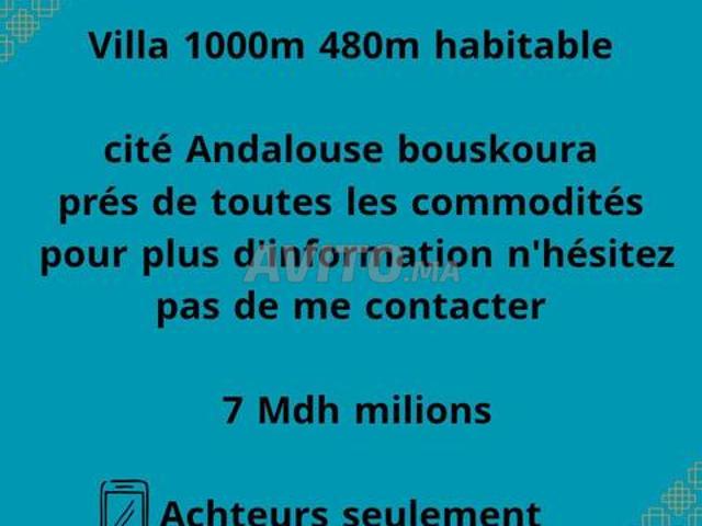 Propriété vente à Bouskoura, Gharb-Chrarda-Beni Hssen