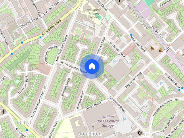 Apartment for rent in Broughton, Scotland