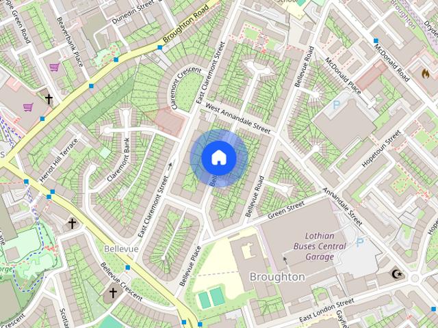 Apartment for rent in Broughton, Scotland
