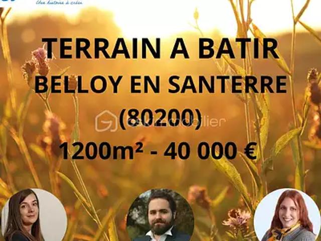 Terrain vente à Péronne, Belloy-en-santerre