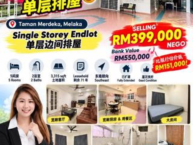 Terraced House for sale in Batu Berendam, Melaka Tengah