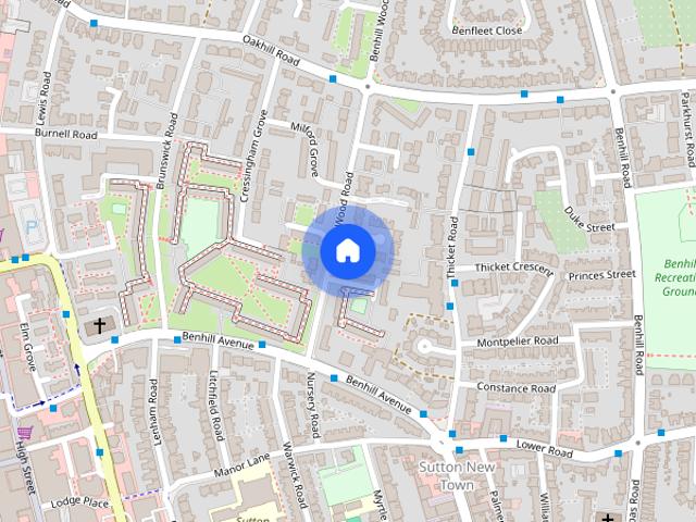 House for rent in Sutton New Town, Greater London