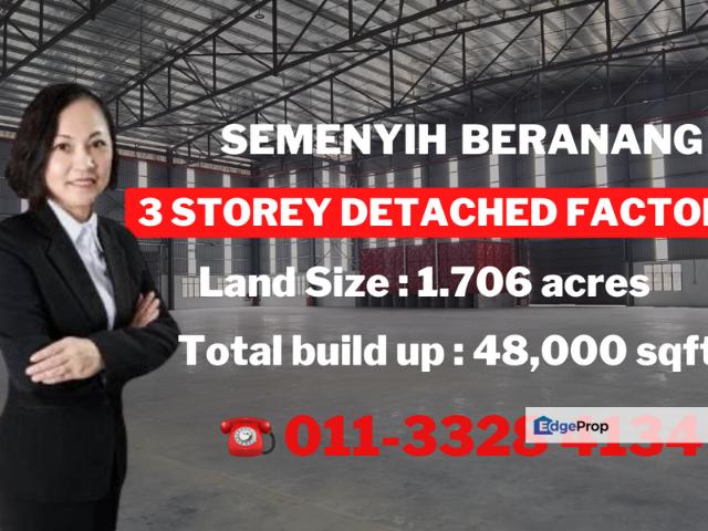 Warehouse for sale in Kajang, Langat