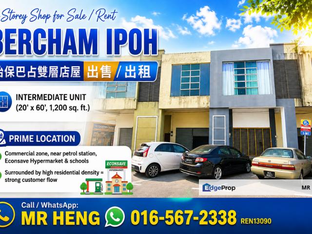 Shop for rent in Villa Medan Desa Perpaduan (M.D.P), Majlis Bandaraya Ipoh