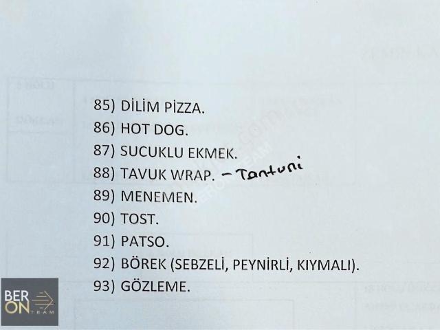 Atakum içerisinde kiralık Restoran