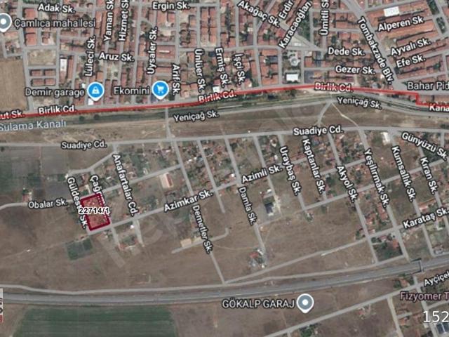 Sazova Mahallesi, Tepebaşı içerisinde satılık Arsa