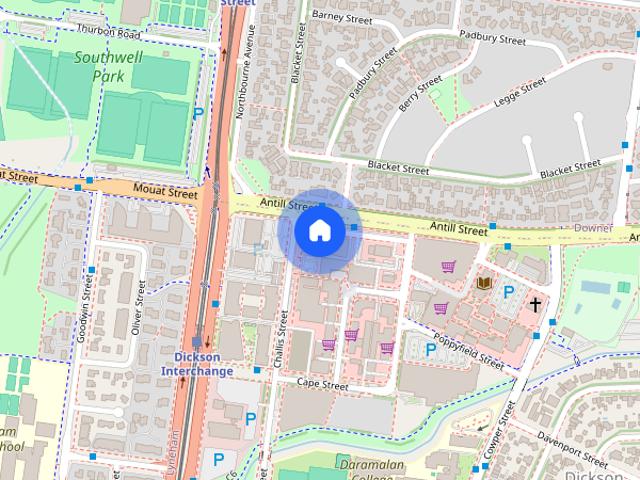 Apartment for rent in Dickson Shops, North Canberra