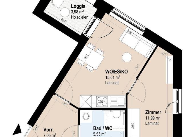 Apartment mieten in Gries, Gersdorf-Feistritz