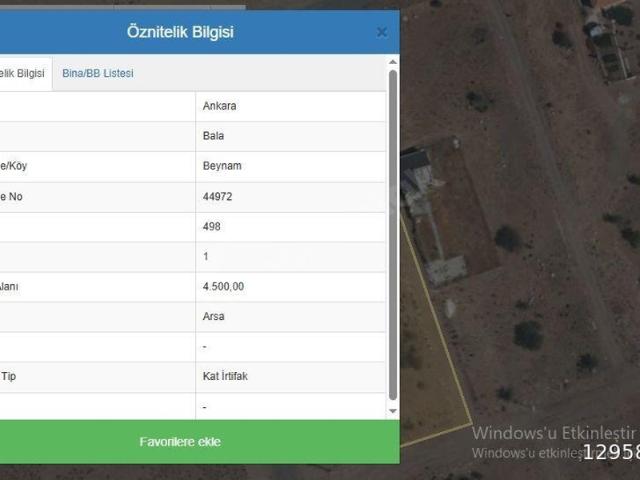 Dostlar Çiftliği, Balâ içerisinde satılık Arsa