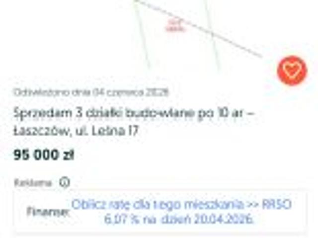 Grunt na sprzedaż w Łaszczów, Lubelskie