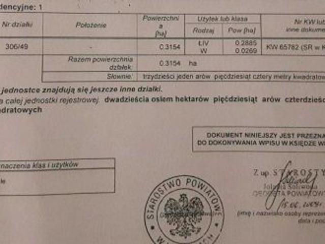 Grunt na sprzedaż w Borcz, Pomorskie