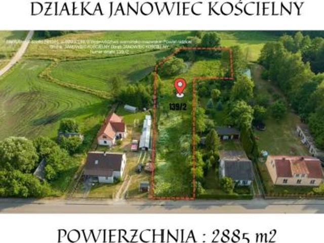 Grunt na sprzedaż w Janowiec Kościelny, Warmińsko-mazurskie