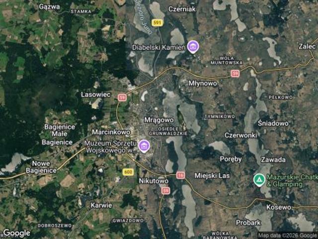 Grunt na sprzedaż w Mrągowo, powiat mrągowski