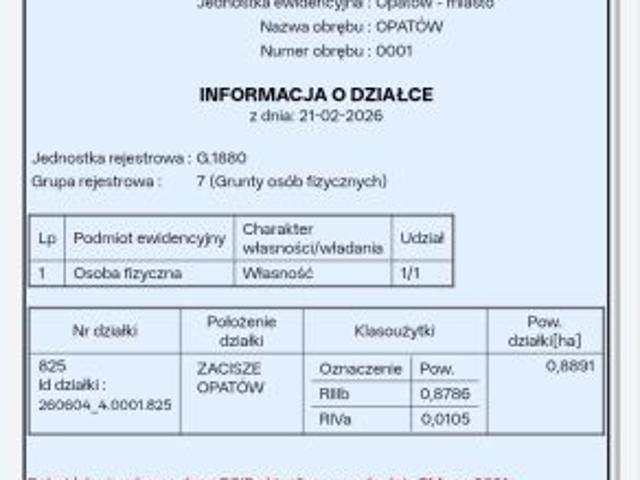 Grunt na sprzedaż w Opatów, Świętokrzyskie