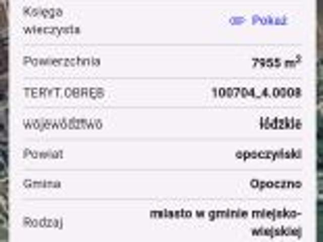 Grunt na sprzedaż w Opoczno, Łódzkie