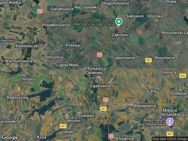 Grunt na sprzedaż w Polska Cerekiew, Opolskie
