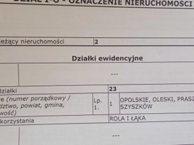 Grunt na sprzedaż w Praszka, Opolskie