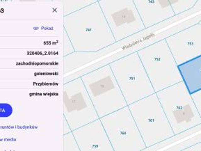 Grunt na sprzedaż w Przybiernów, Zachodniopomorskie