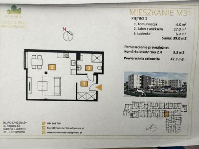 Mieszkanie na sprzedaż w Rudna Mała, Podkarpackie