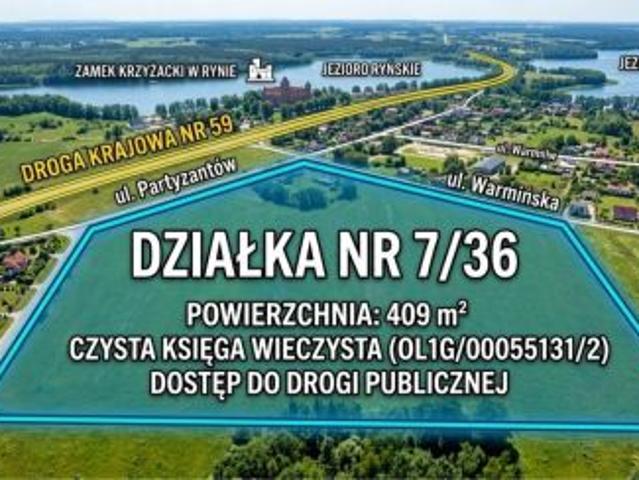 Grunt na sprzedaż w Ryn, Warmińsko-mazurskie