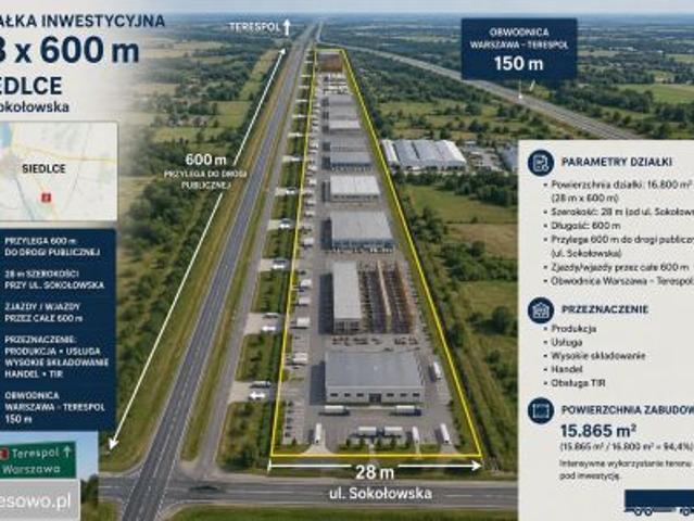 Grunt na sprzedaż w Siedlce, Mazowieckie