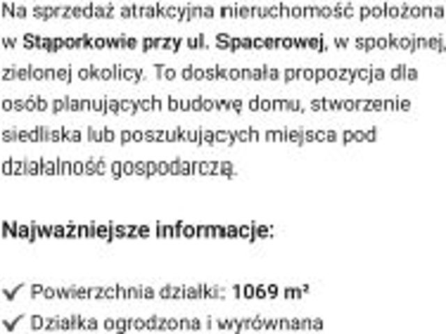Grunt na sprzedaż w Stąporków, Świętokrzyskie