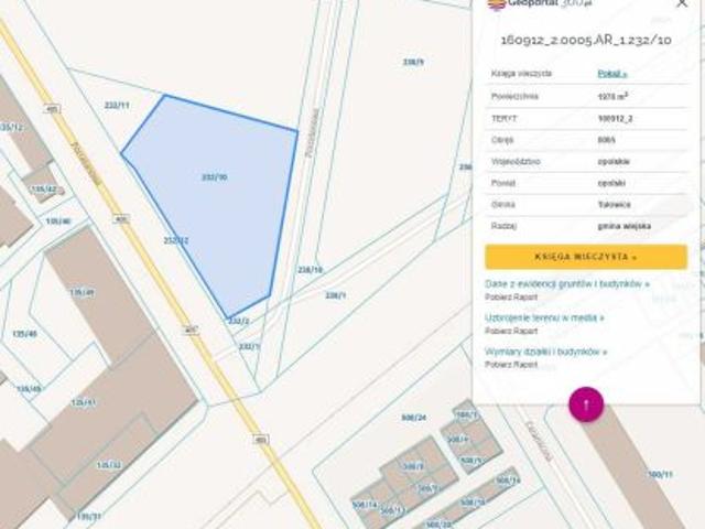 Grunt na sprzedaż w Tułowice, powiat opolski