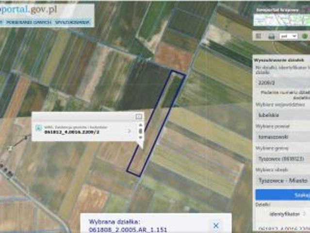 Grunt na sprzedaż w Tyszowce, Lubelskie