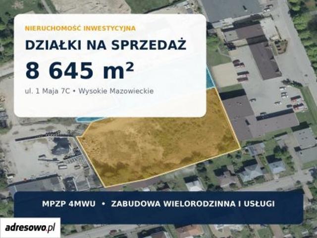 Grunt na sprzedaż w Wysokie Mazowieckie, powiat wysokomazowiecki