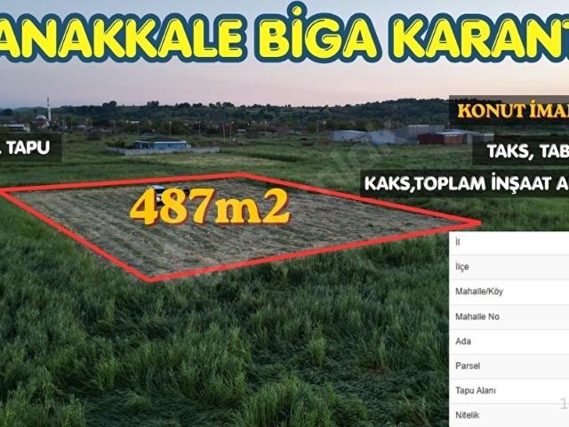 Gündoğdu, Biga içerisinde satılık Arsa
