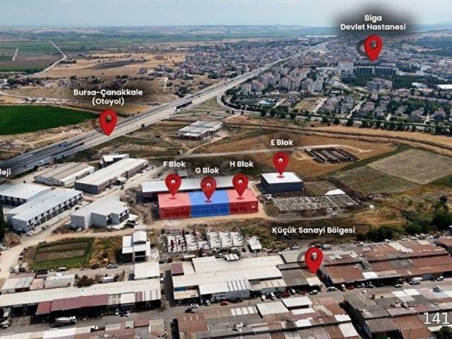 Sanayi Bölgesi, Biga içerisinde satılık Dükkan