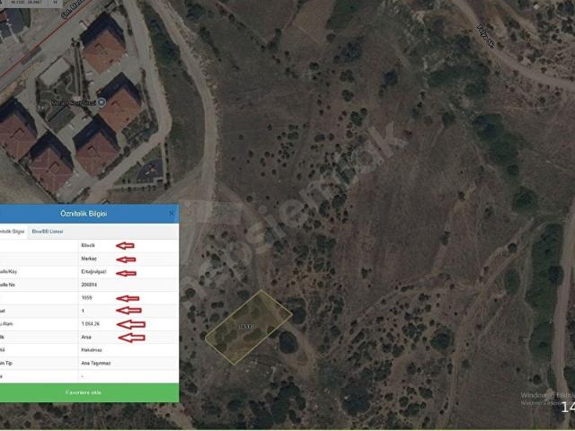 Ertuğrulgazi Mahallesi, Bilecik Merkez içerisinde satılık Arsa