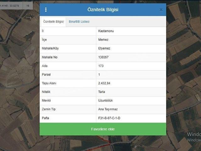Kastamonu Merkez, Kastamonu içerisinde satılık Arsa