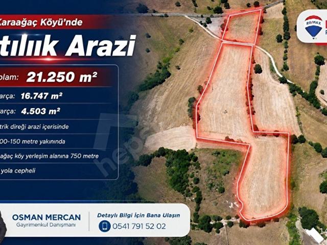 Karaağaç, Biga içerisinde satılık Arsa