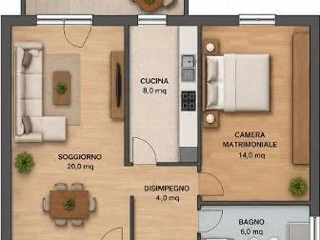 Appartamento in affitto a Cernusco Lombardone, Lombardia