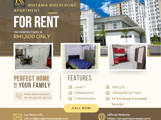 Apartment for rent in Kuching