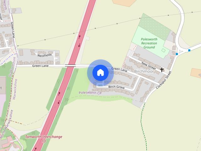 House for rent in Polesworth CP, Gun Hill