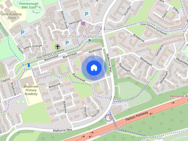 House for rent in Orton Malborne, Peterborough