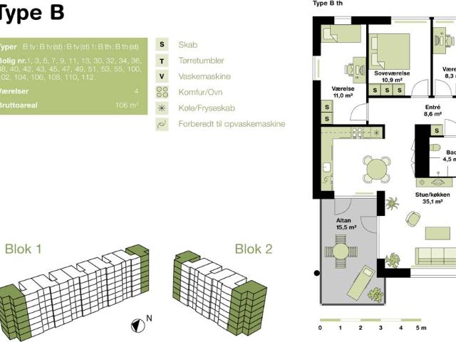 Lejlighed til leje i Gladsaxe, Brøndby