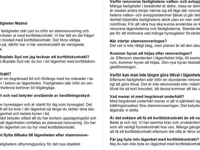 Lägenhet hyra i Lund