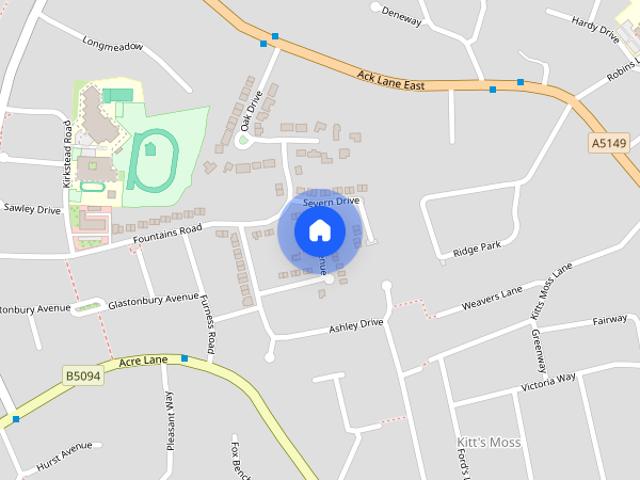 House for rent in Kitt's Moss, Bramhall