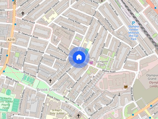 Apartment for rent in Brook Green, Greater London