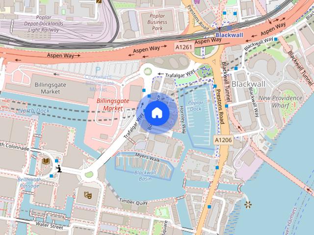 Apartment for rent in Boardwalk Place, Greater London