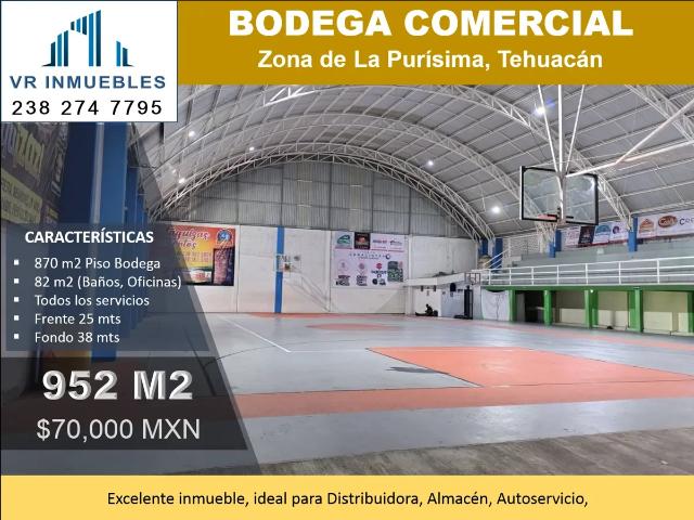 Nave Industrial en renta en Tehuacán, Puebla