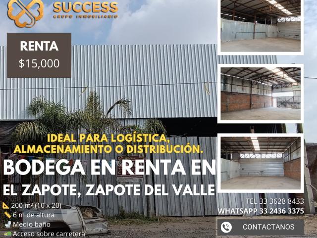 Nave Industrial en renta en Tlajomulco De Zúñiga, Jalisco