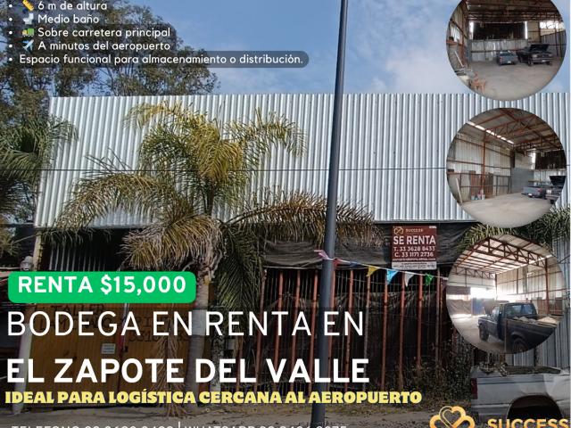 Nave Industrial en renta en Tlajomulco De Zúñiga, Jalisco