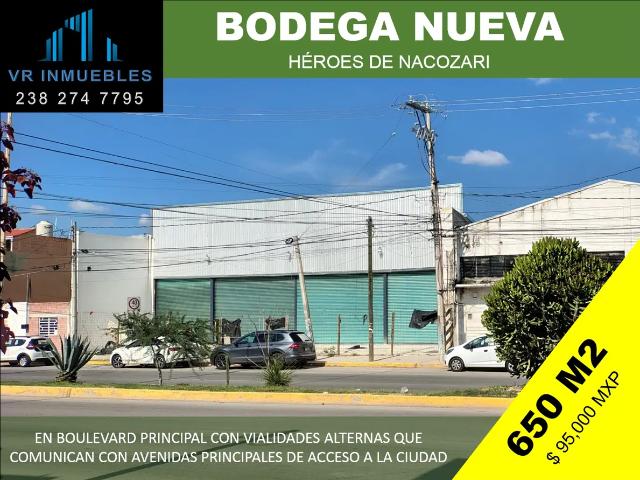 Nave Industrial en renta en Tehuacán, Puebla