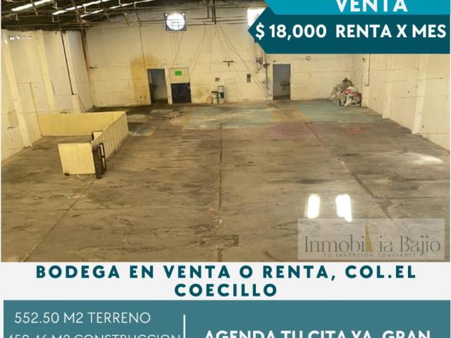 Nave Industrial en renta en Del Coecillo, León