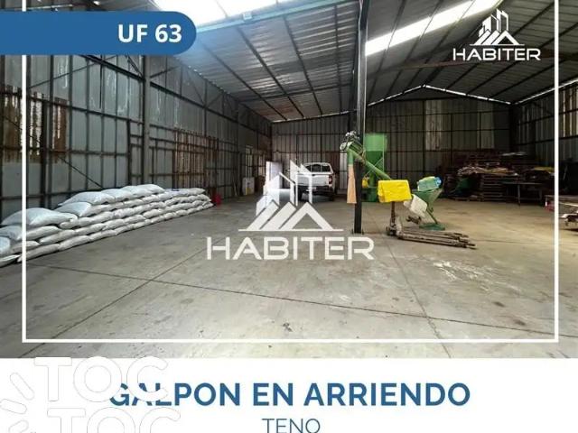 Unidad Industrial en arriendo en Teno, Maule