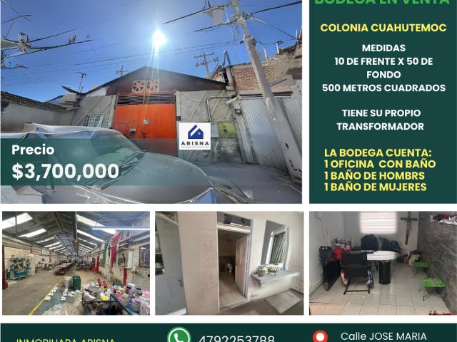 Nave Industrial en venta en Los Angeles, San Francisco del Rincón